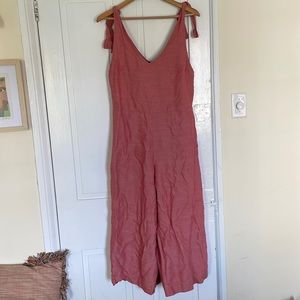 United by blue linen and hemp jumpsuit